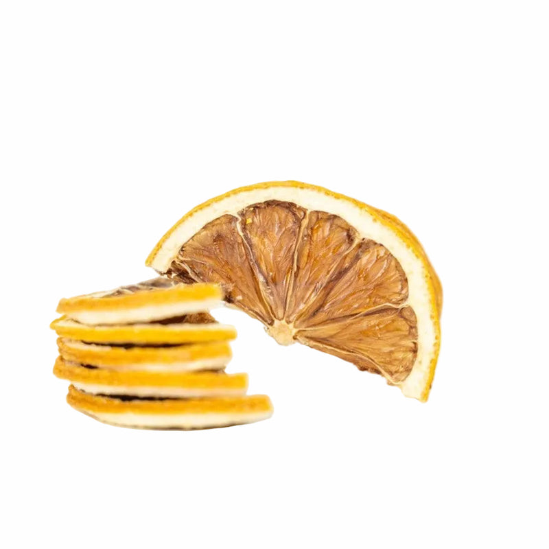 Dehydrated Lemon Halves garnish on white background for cocktails and beverages