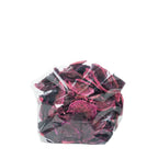 Dehydrated red dragon fruit halves in clear bag for cocktails and beverage garnishes