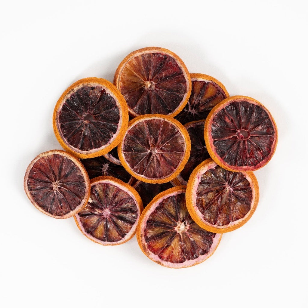 dehydrated blood orange slices